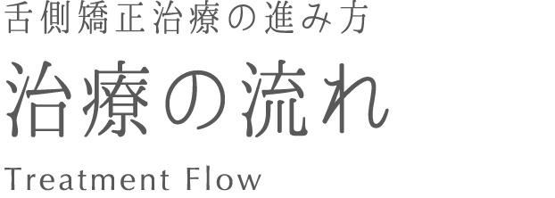 裏側矯正治療の流れ