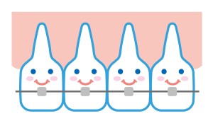 ワイヤー矯正のキャラクターイラスト