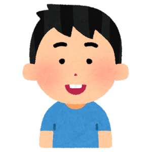 出っ歯の男の子のイラスト