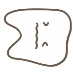 奥歯が倒れる