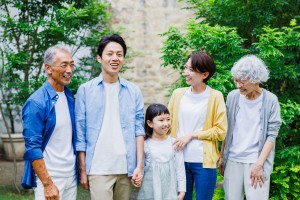 三世代の家族