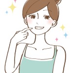 歯がきれいな女の子のイラスト