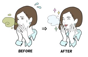 口臭改善イメージイラスト