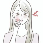 口内炎に苦しむ女性